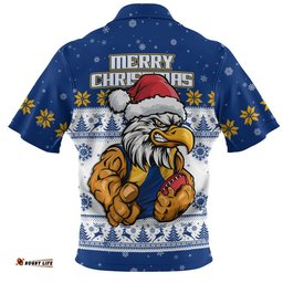 West Coast Eagles Zip Polo Shirt Special Ugly Christmas Holiday Footy Fans