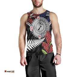 Aotearoa and Samoa Mo Te Tiriti Men Tank Top Tangata Moana Stand with Tangata Whenua LT9