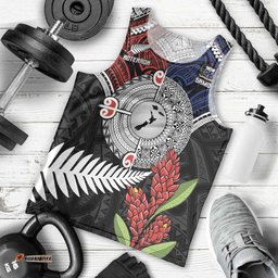 Aotearoa and Samoa Mo Te Tiriti Men Tank Top Tangata Moana Stand with Tangata Whenua LT9