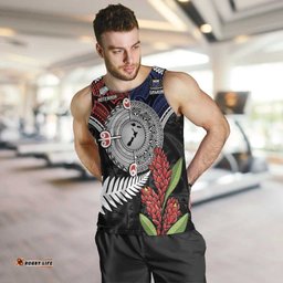 Aotearoa and Samoa Mo Te Tiriti Men Tank Top Tangata Moana Stand with Tangata Whenua LT9