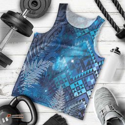 Aotearoa Taniko Matariki Men Tank Top Cosmic Blue LT7