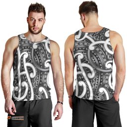 Aotearoa Maori Kowhaiwhai Men Tank Top Kiwikiwi Puhoro and Patiki LT9