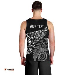 Aotearoa Personalized Lawn Bowls Maori Men Tank Top New Zealand Black Tribal Silver Fern LT7