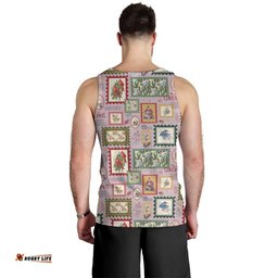 Aussie Birds Christmas La La Land Men Tank Top Pink Vintage Stamp Edition LT9