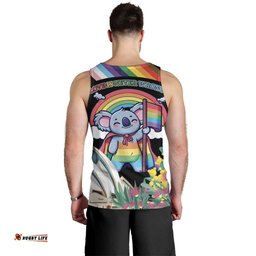 Aussia Pride Month Rainbow Koala Men Tank Top LT9