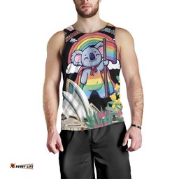 Aussia Pride Month Rainbow Koala Men Tank Top LT9