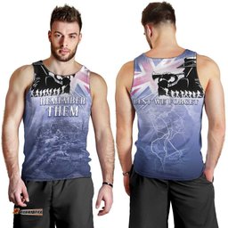 Australia ANZAC Day Men Tank Top Battle Of Passchendaele Remember Them LT05