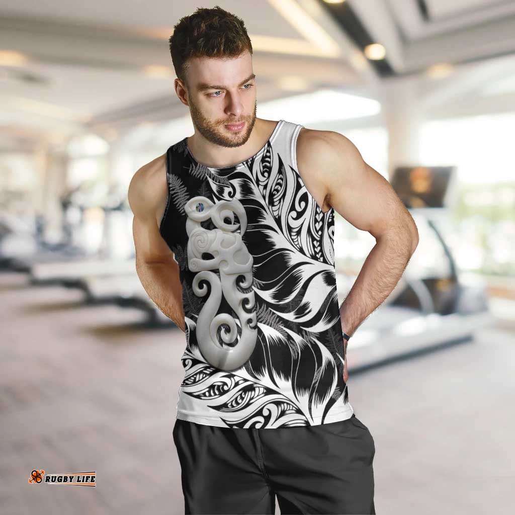 Aotearoa Manaia NZ Maori Silver Fern Men Tank Top LT14