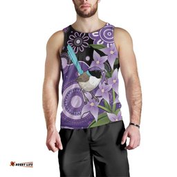 Australia Epilepsy Awareness Men Tank Top Purple-crowned Fairywren Boronia Aboriginal LT14