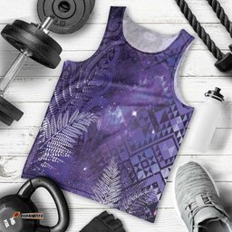 Aotearoa Taniko Matariki Men Tank Top Cosmic Violet LT7