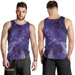 Aotearoa Taniko Matariki Men Tank Top Cosmic Violet LT7