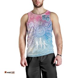Australia NAIDOC Week 2026 50 Years Deadly Men Tank Top Celestial Glows LT7