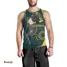 Australia Day Men Tank Top Koala Aboriginal Art LT7