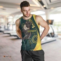 Australia Day Men Tank Top Koala Aboriginal Art LT7