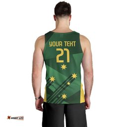 Australia Kangaroo Custom Men Tank Top Aussie National Color Sporty Pattern LT9