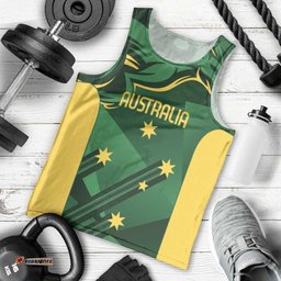Australia Kangaroo Custom Men Tank Top Aussie National Color Sporty Pattern LT9