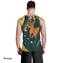 Australia Day Men Tank Top Kangaroo National Color LT7