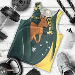 Australia Day Men Tank Top Kangaroo National Color LT7
