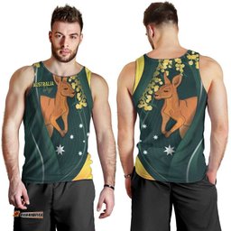 Australia Day Men Tank Top Kangaroo National Color LT7