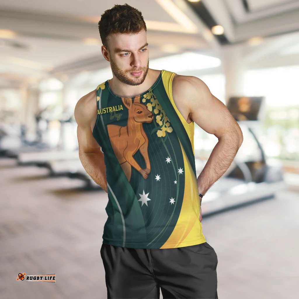 Australia Day Men Tank Top Kangaroo National Color LT7