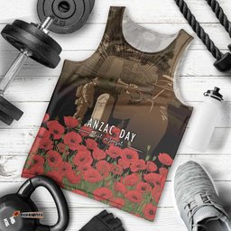 Australia - New Zealand ANZAC Lone Pine Men Tank Top The Last Post LT7