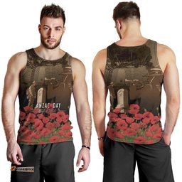 Australia - New Zealand ANZAC Lone Pine Men Tank Top The Last Post LT7