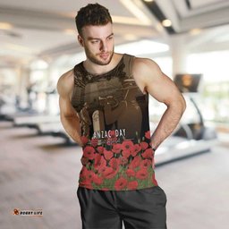 Australia - New Zealand ANZAC Lone Pine Men Tank Top The Last Post LT7