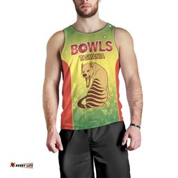 Australian Tasmania Lawn Bowls Custom Men Tank Top Aussie Minimalist Style LT9