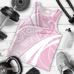 Australia Bowls Personalised Indigenous Pink Round Men Tank Top LT7