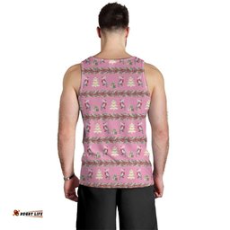 Australia Pink Galah Christmas Men Tank Top Eolophus Roseicapilla Bottlebrush Seamless LT14