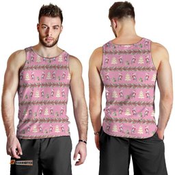 Australia Pink Galah Christmas Men Tank Top Eolophus Roseicapilla Bottlebrush Seamless LT14