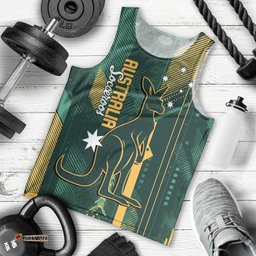 Australia Socceroos 2026 Custom Men Tank Top Go Aussie Kangaroo National Color LT14