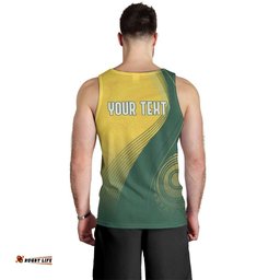 Australia Bowls Personalised Men Tank Top Basic Marble Glaze - National Color LT7