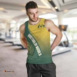 Australia Bowls Personalised Men Tank Top Basic Marble Glaze - National Color LT7