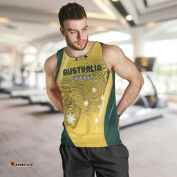 Australia Cricket Custom Indigenous Men Tank Top Aboriginal Arts GO Aussie LT7