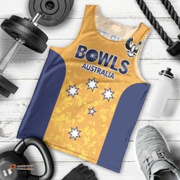 Australian South Australia Lawn Bowls Custom Men Tank Top Aussie Minimalist Style LT9