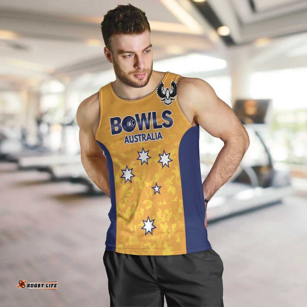 Australian South Australia Lawn Bowls Custom Men Tank Top Aussie Minimalist Style LT9