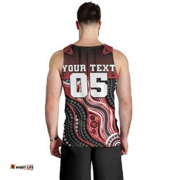 Custom Essendon Go Bombers Men Tank Top Don The Sash DT05