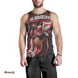 Custom Essendon Go Bombers Men Tank Top Don The Sash DT05