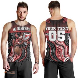 Custom Essendon Go Bombers Men Tank Top Don The Sash DT05