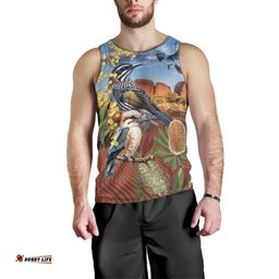 Australia Native Bird Uluru Ayers Rock Men Tank Top LT9