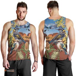 Australia Native Bird Uluru Ayers Rock Men Tank Top LT9