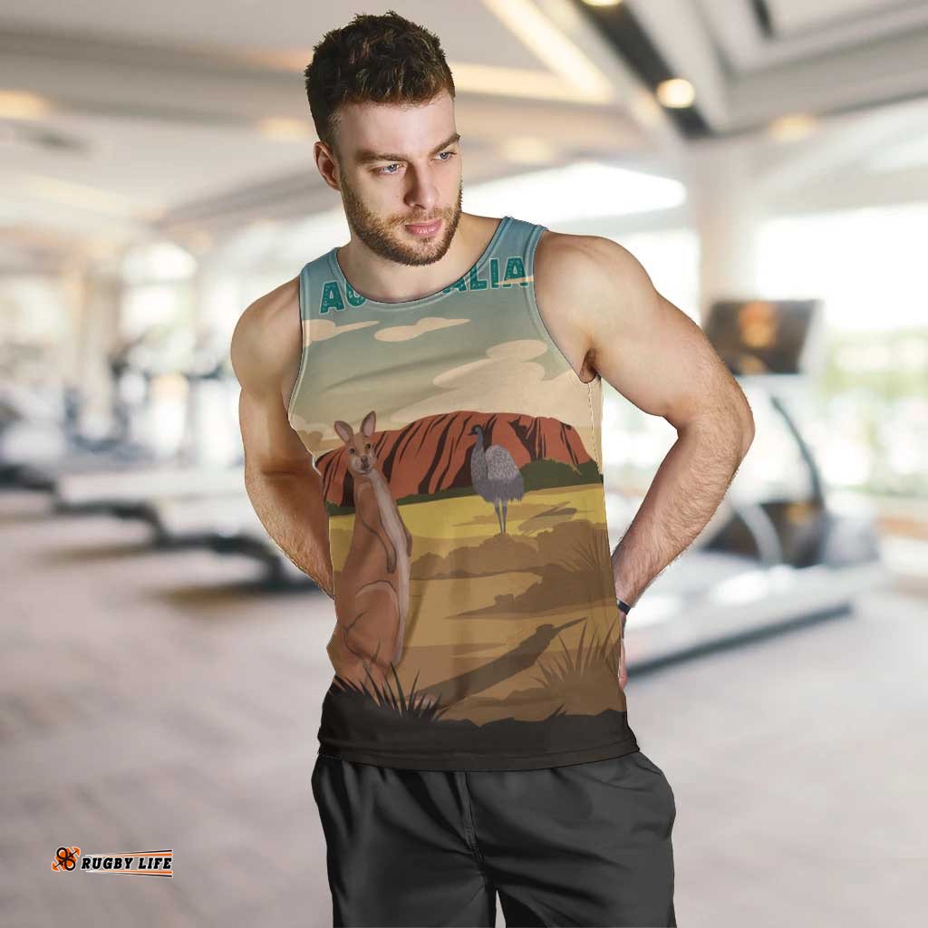 Australia Personalized Men Tank Top Uluru Scenery LT7