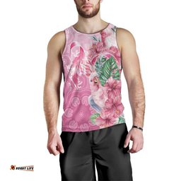 Australia Cockatoos Breast Cancer Men Tank Top Faith Hope Love LT05
