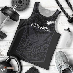 Custom Aotearoa Rugby Men Tank Top The Blacks-Sporty T90 Style LT03
