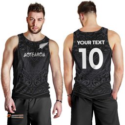 Custom Aotearoa Rugby Men Tank Top The Blacks-Sporty T90 Style LT03