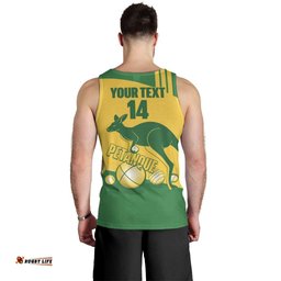 Custom Australia Petanque Men Tank Top Aussie Kangaroo Bouleroos National Color LT14