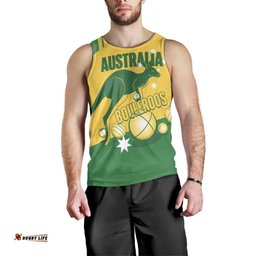 Custom Australia Petanque Men Tank Top Aussie Kangaroo Bouleroos National Color LT14