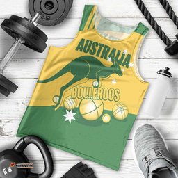 Custom Australia Petanque Men Tank Top Aussie Kangaroo Bouleroos National Color LT14