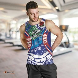 Australia New South Wales Men Tank Top NSW Orta Recens Quam Pura Nites LT9
